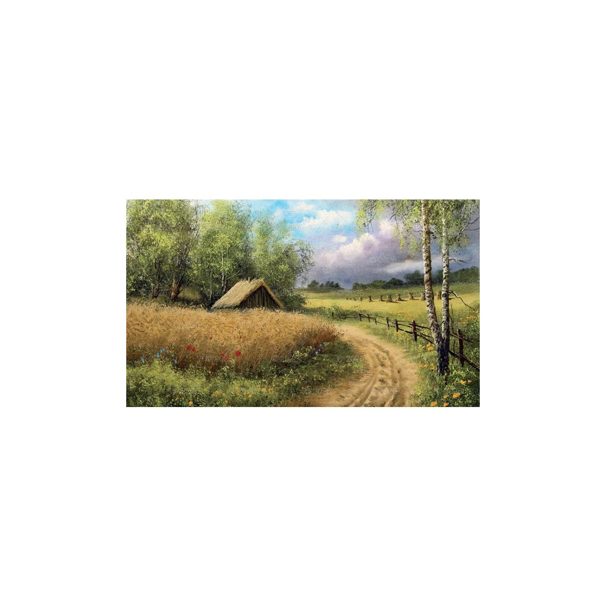 Kalendarz ścienny (401000) k:2915-377 notatnikowy 2024 IMPRESJA POLSKIE 220mm x 490mm Lucrum (WN01)