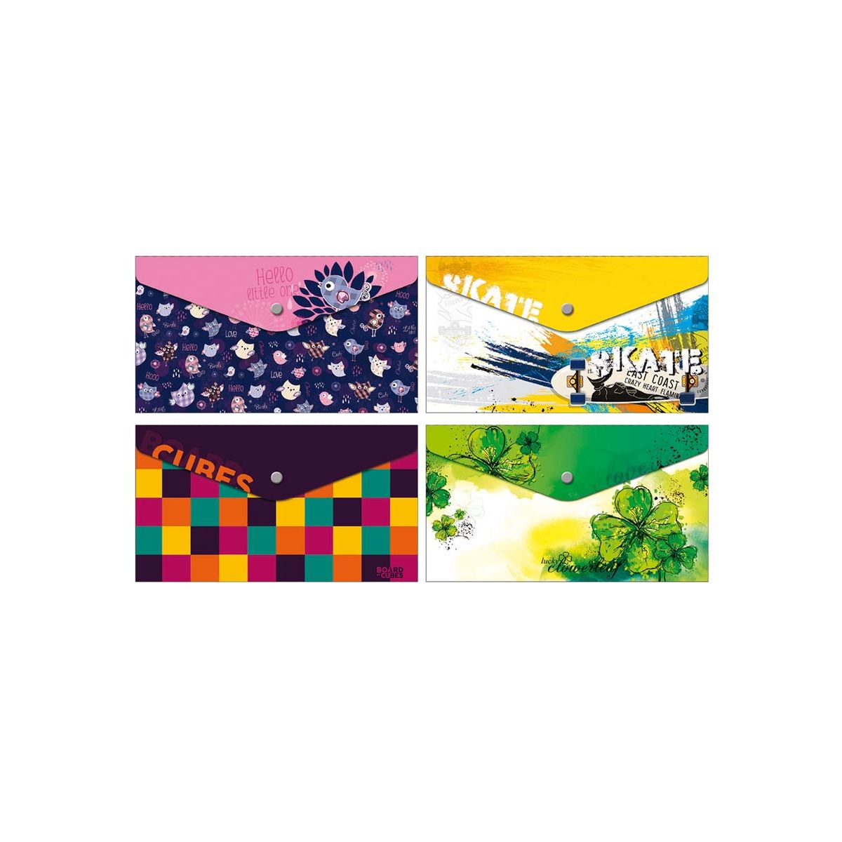 Teczka plastikowa na zatrzask kpertowa DL mix (5370429)