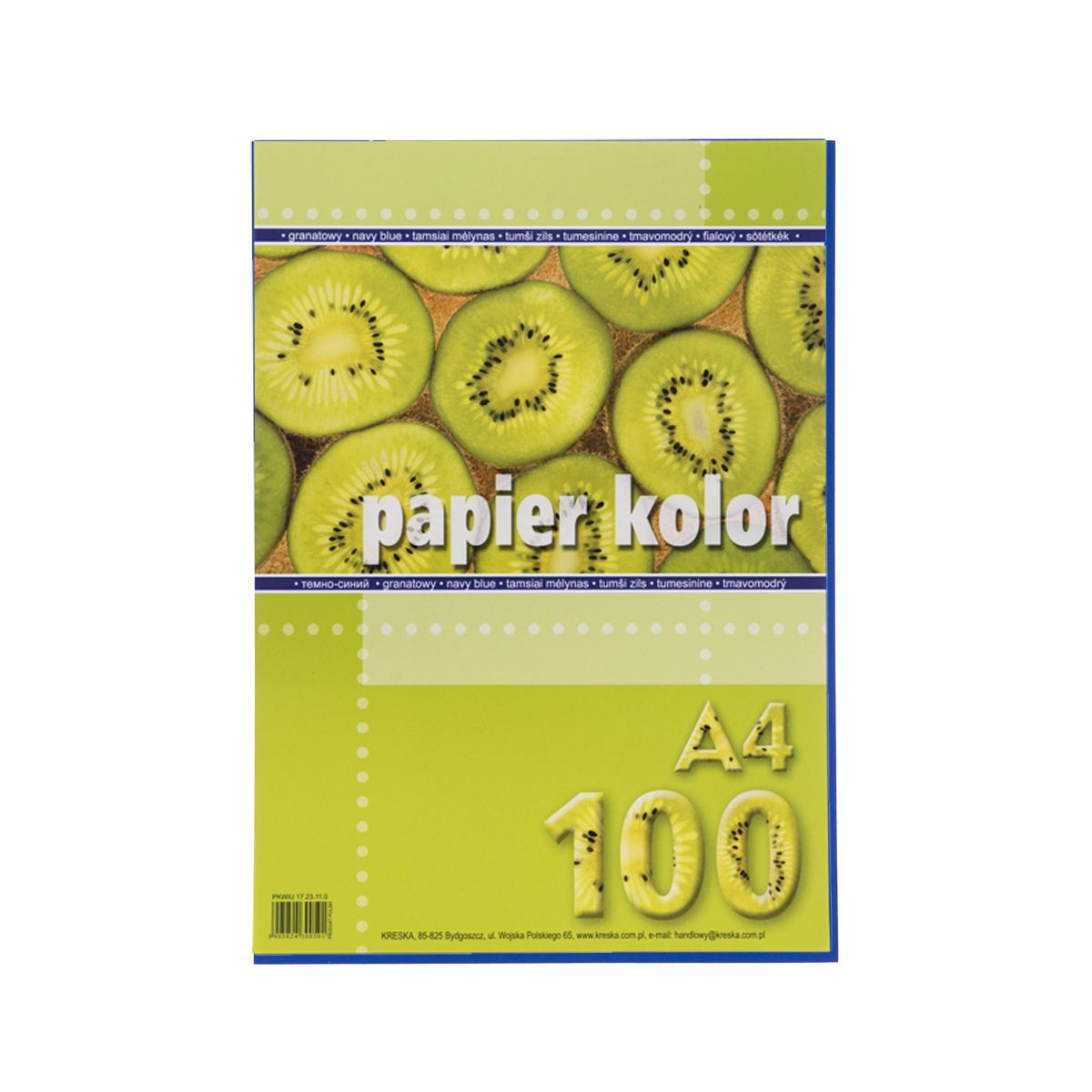 Papier kolorowy granatowy A4 mix Kreska