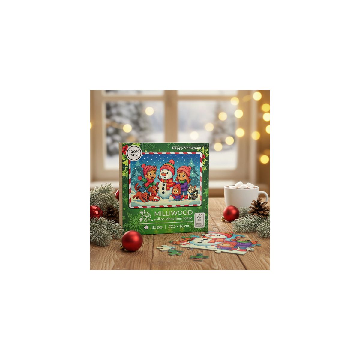 Puzzle Christmas – Happy Snowman 30 el. Alexander (50868)