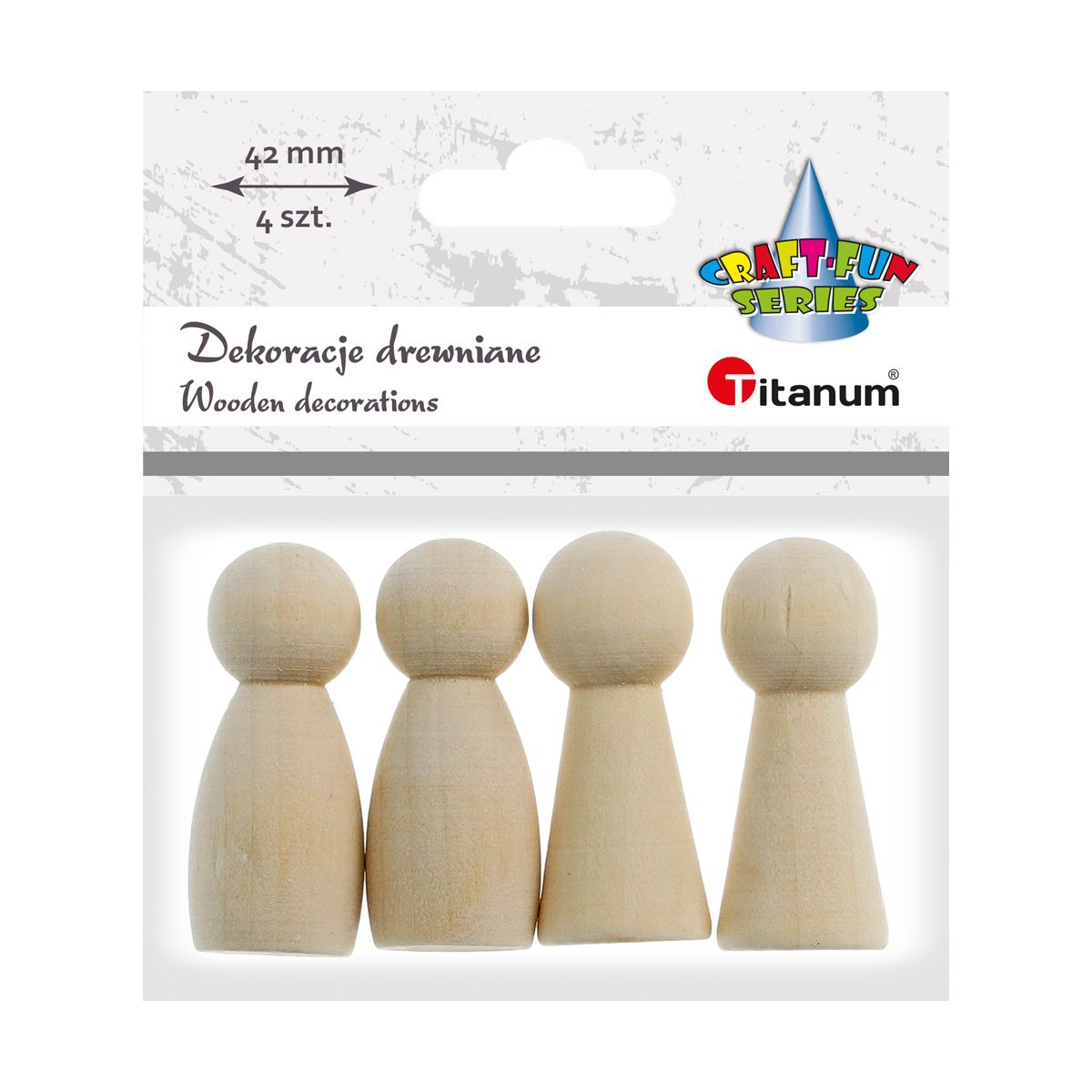 Ozdoba drewniana Titanum Craft-Fun Series figurki/pionki (178258X)