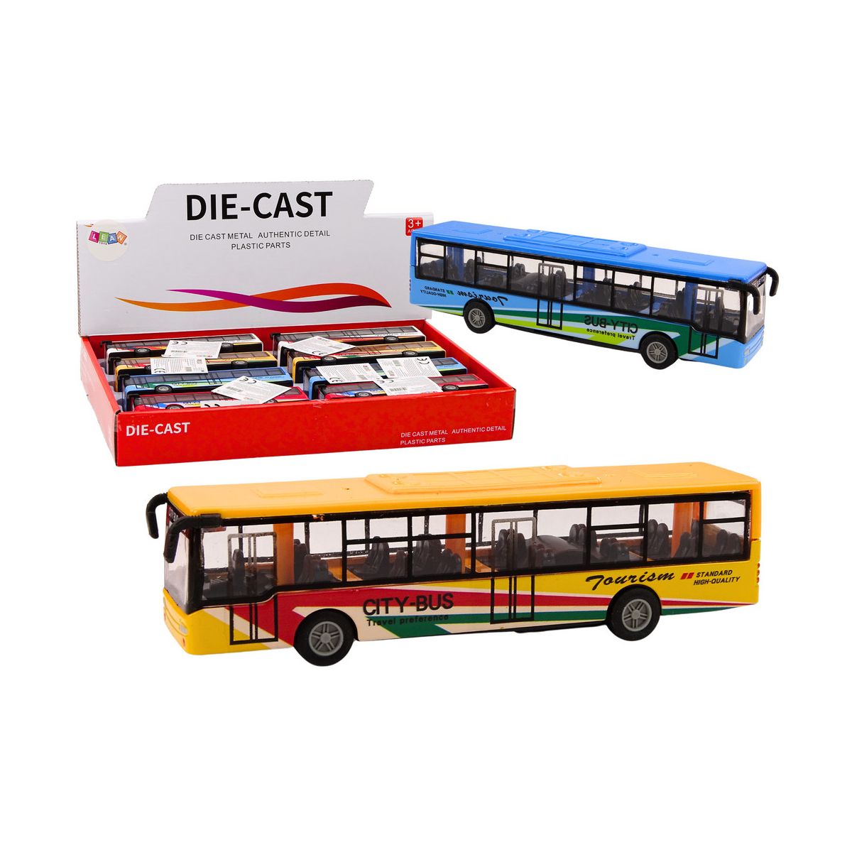 Autobus 15 cm metalowy Lean (18771)