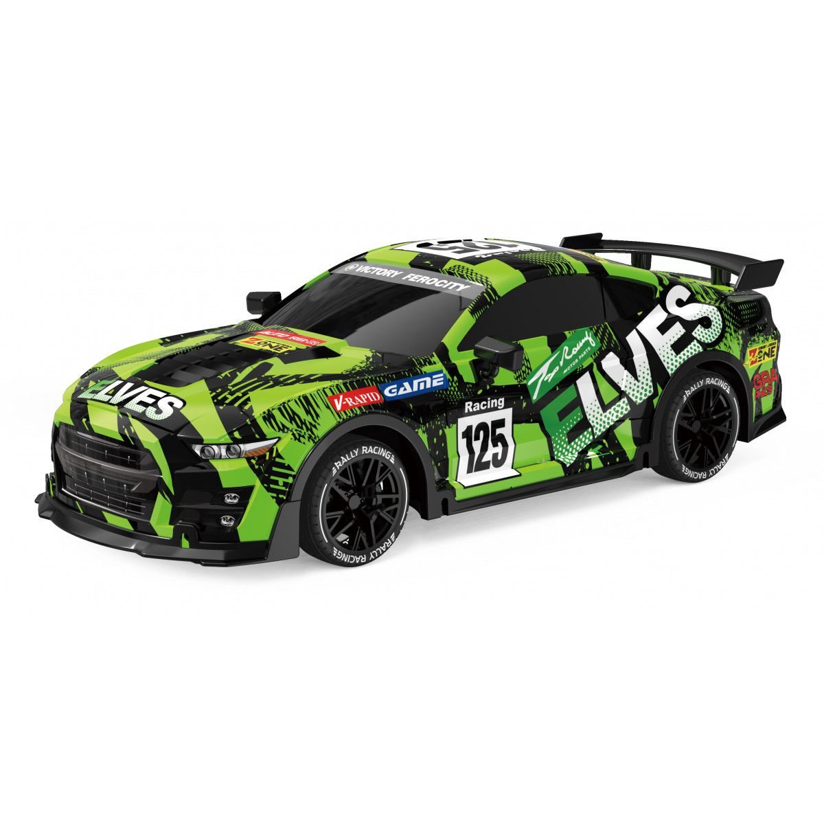 Samochód sportowy zdalnie sterowany 1:18 zielony Lean (23066)