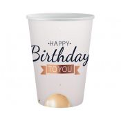 Kubek jednorazowy Godan Happy Birthday papier 250ml (PG-KPHB)