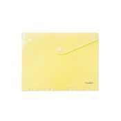 Teczka plastikowa na guzik A4 żółty Biurfol (TKZP-A4-03)