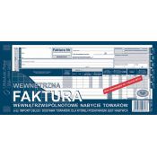 Druk samokopiujący Dowód naliczenia podatku od towarów i usług (faktura wewn.) wewnątrzwspólnotowe nabycie towarów 1/3 A3 80k. Michalczyk i Prokop (168-2E)