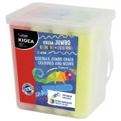 Kreda chodnikowa jumbo kolorowa neonowa mix Derform (KRJKN12KA) 12 sztuk