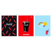 Zeszyt Interdruk COCA COLA MAT+UV A5 32k. 70g trzy linie