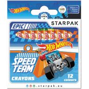 Kredki świecowe Starpak Hot Wheels 12 kol. (337290)