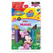 Kredki ołówkowe Patio Disney Minnie dwukolorowe 12 szt 24 kol. (90621PTR)