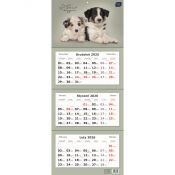 Kalendarz ścienny TRÓJDZIELNY 825mm x 340mm Interdruk (PSY)