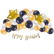 Zestaw party balony Glamour - 36 elementów Arpex (KP6715)