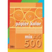Papier kolorowy A4 mix 500k. 80g Kreska