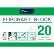 Blok do tablic flipchart A1 20k. 80g czysty [mm:] 1000x640 Interdruk (FLI20)