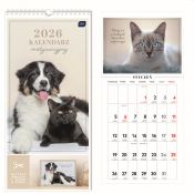 Kalendarz ścienny motywujący 220mm x 460mm Interdruk (ZWIERZAKI)