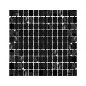 Dekoracja Kurtyna B&C Kwadrat, metaliczna czarna, 100x200 cm Godan (SH-KKMC)