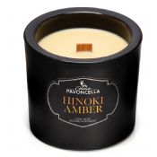 Świeczka ozdobna Pavoncella Classico Hinoki Amber czarna 170g (5905711530448)