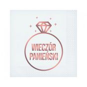 Serwetki Godan Wieczór Panieński 20 szt. biały papier [mm:] 330x330 (PW-SWPB)