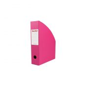 Pojemnik na dokumenty pionowy 7 cm A4 różowy folia Biurfol (KSE-35-03)