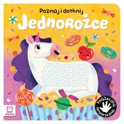 Książeczka edukacyjna Jednorożce poznaj i dotknij Aksjomat