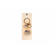 Brelok metalowy słoniki z cyrkoniami, mix kolorów (TT1155)