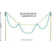 Bańki mydlane sznurek kijek do baniek 3 oczka Bemag