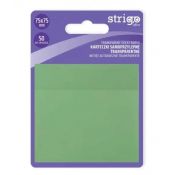 Notes samoprzylepny Strigo NEONOWE jasnozielony 50k [mm:] 75x75 (SSN027)