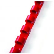 Grzbiety do bindowania plastikowe 5 mm czerwone