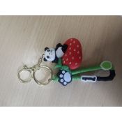 Brelok panda z zawieszką pakowany po 5 szt.