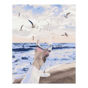 Zestaw kreatywny Brushme Malowanie Po Numerach 40x50 cm morze w szklance (BR-BS52416)