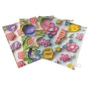 Teczka plastikowa na suwak w kwiaty A4 mix [mm:] 210x297 Adar (601666)