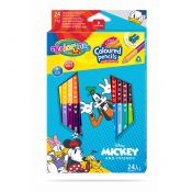 Kredki ołówkowe Patio Myszka Miki Disney Kids Colorino Dwukolorowe 12 kol. (89854PTR)