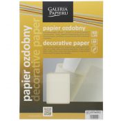 Papier ozdobny (wizytówkowy) Galeria Papieru holland A4 kremowy 100g (206302)