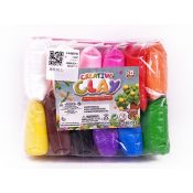Masa plastyczna dla dzieci Bigtoys pianka 12szt. mix (BPLA7346)