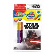 Kredki ołówkowe Patio Disney Star Wars dwukolorowe 12 szt 24 kol. (89465PTR)