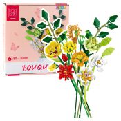 Klocki konstrukcyjne Dekoracyjny Bukiet Kwiaty Kolorowe 827 el. Lean (23709)