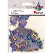 Naklejka (nalepka) Motyle fioletowe Naklejki foliowe Titanum Craft-Fun (25CR003)