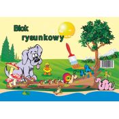 Blok rysunkowy Protos A4 biały 80g 100k [mm:] 297x210