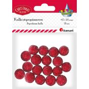 Ozdoba świąteczna Craft-Fun Series styropianowe kule Titanum (25YX0514-4)
