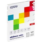 Etykieta samoprzylepna Grand A4 biała [mm:] 70x33,8 (011)