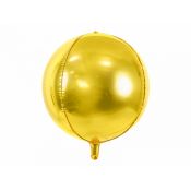 Balon foliowy Partydeco Kula, 40cm, złota 16cal (FB13M-019)