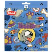 Kredki ołówkowe trójkatne 24 kol. Toma (TO-550 8 4)