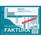 Druk samokopiujący Faktura wewnętrzna A5 40k. Michalczyk i Prokop (163-3E)