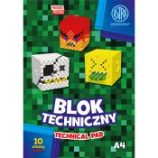 Blok techniczny Astrapap pixel&unicon A4 biały 10k (106022019)