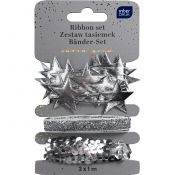Tasiemka Satin Gold SILVER Interdruk (3x1m)