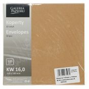 Koperta kraft ciemnobeżowy beżowy [mm:] 160x160 Galeria Papieru (280322) 10 sztuk