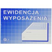 Druk offsetowy Ewidencja wyposażenia A5, A5 32k. Michalczyk i Prokop (K-7)