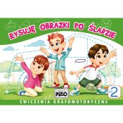 Książeczka edukacyjna Rysuję obrazki po śladzie. Ćwiczenia grafomotoryczne cz. 2 Niko