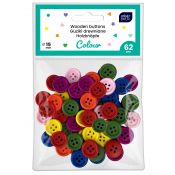 Guziki mix kolrów mix 62 szt Interdruk