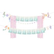 Baner Partydeco Happy Birthday Syrenka, 130x100cm (GRL123)